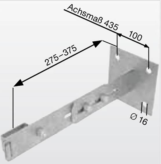 MUNK Günzburger Steigtechnik 68261 Wandhalter 1St.
