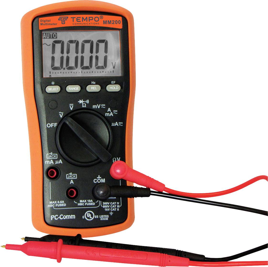 Tempo Communications MM200 Hand-Multimeter digital CAT IV 300V Anzeige (Counts): 6000