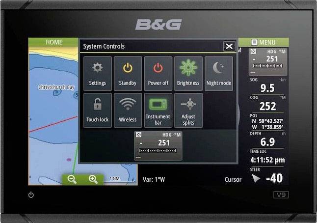 B & G Vulcan 9 FS Kartenplotter