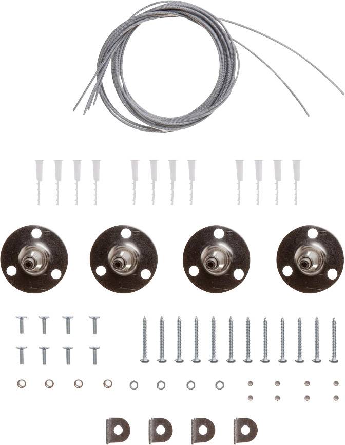 V-TAC 6018 SUSPENDED Seilabhängung Aluminium