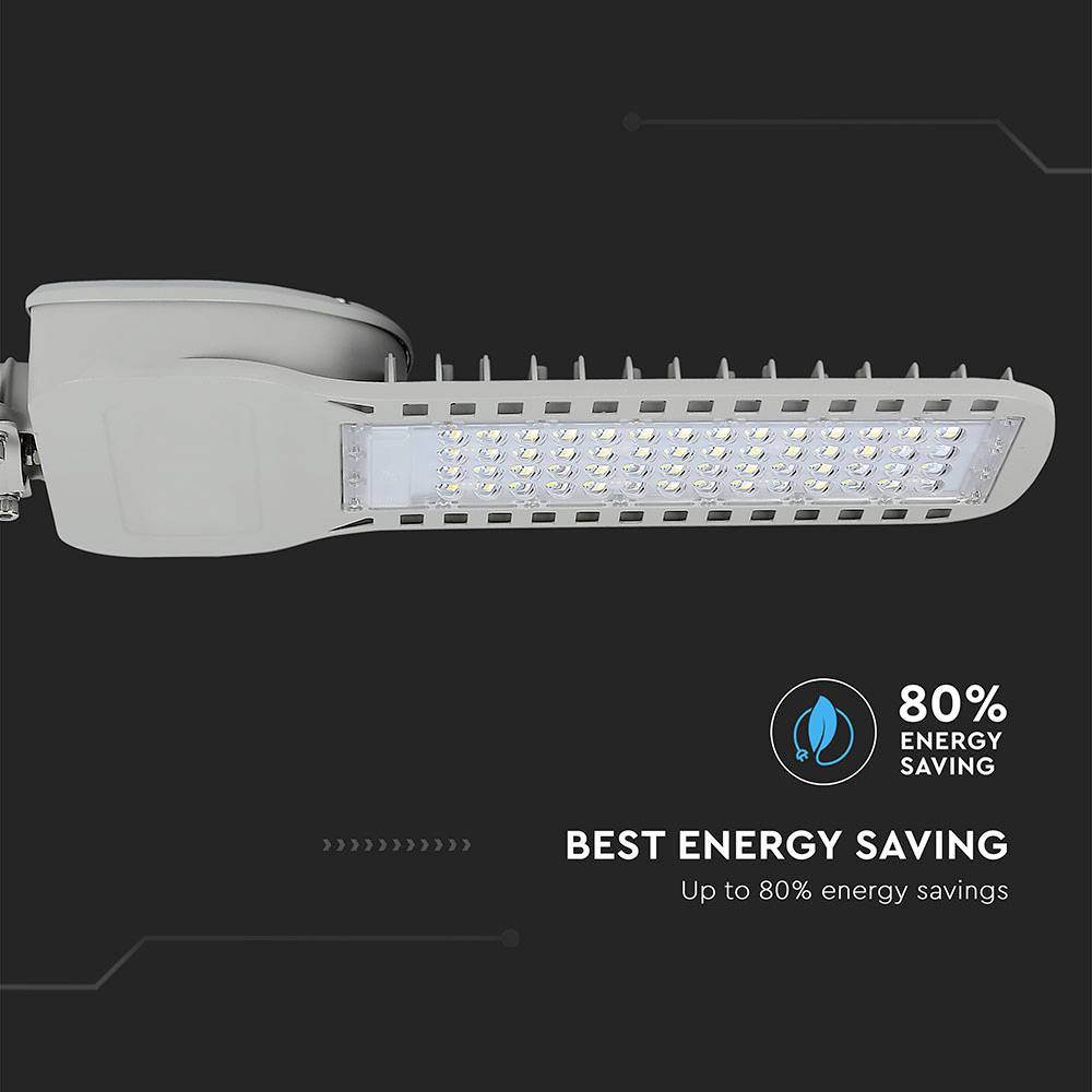 V-TAC VT-104ST 21961 LED-Straßenlicht EEK: D (A - G) LED LED fest eingebaut 100 W Hellgrau