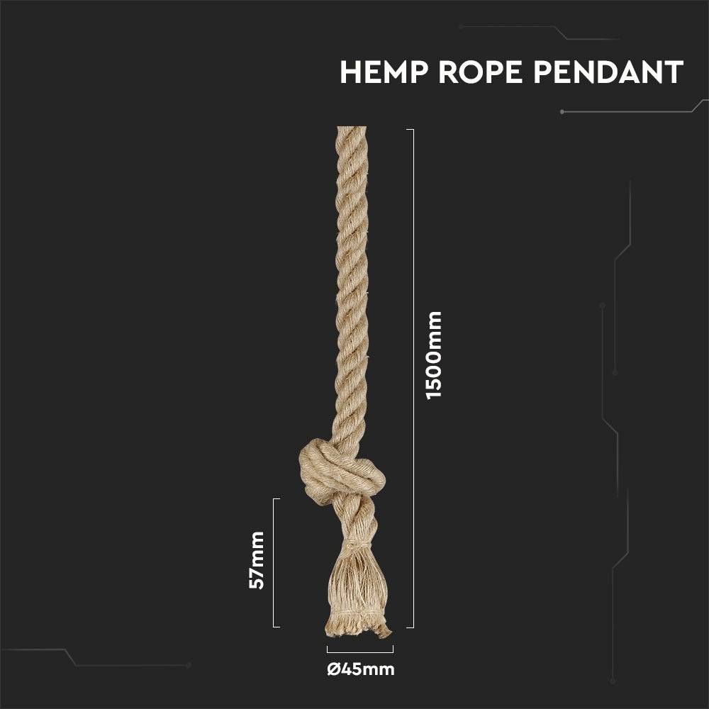 V-TAC VT-7118 3754 Pendelleuchte E27 Natur-Beige