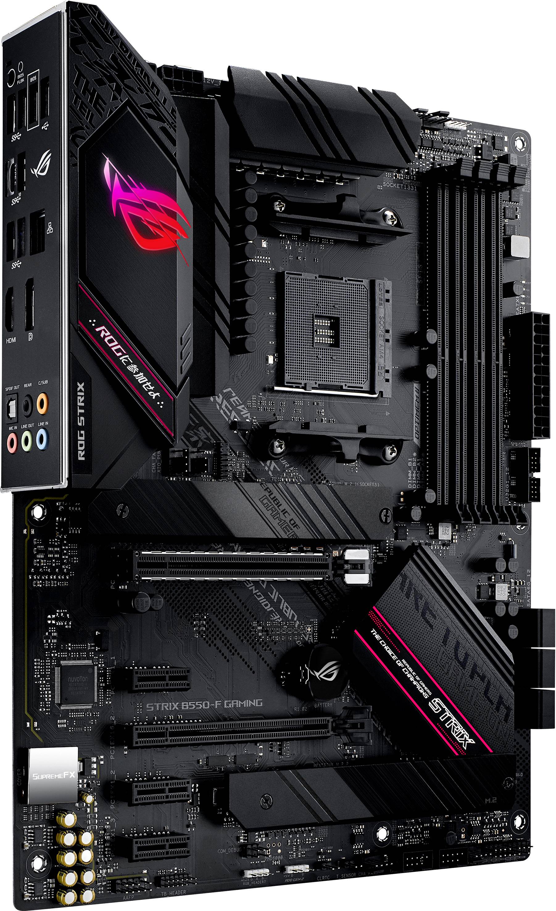 Asus ROG STRIX B550-F GAMING Mainboard Sockel (PC) AMD AM4 Formfaktor (Details) ATX Mainboard-Chips