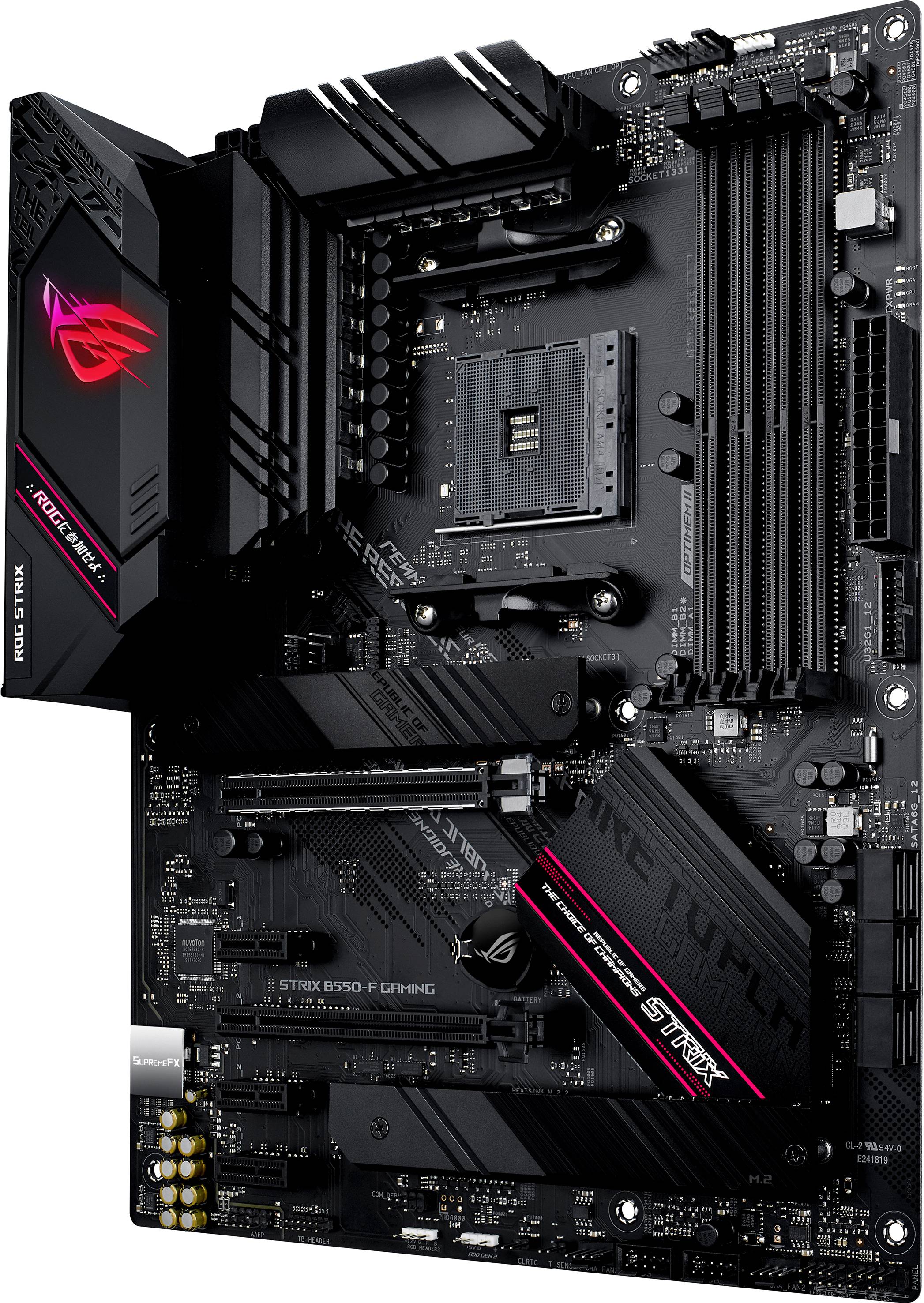 Asus ROG STRIX B550-F GAMING Mainboard Sockel (PC) AMD AM4 Formfaktor (Details) ATX Mainboard-Chips