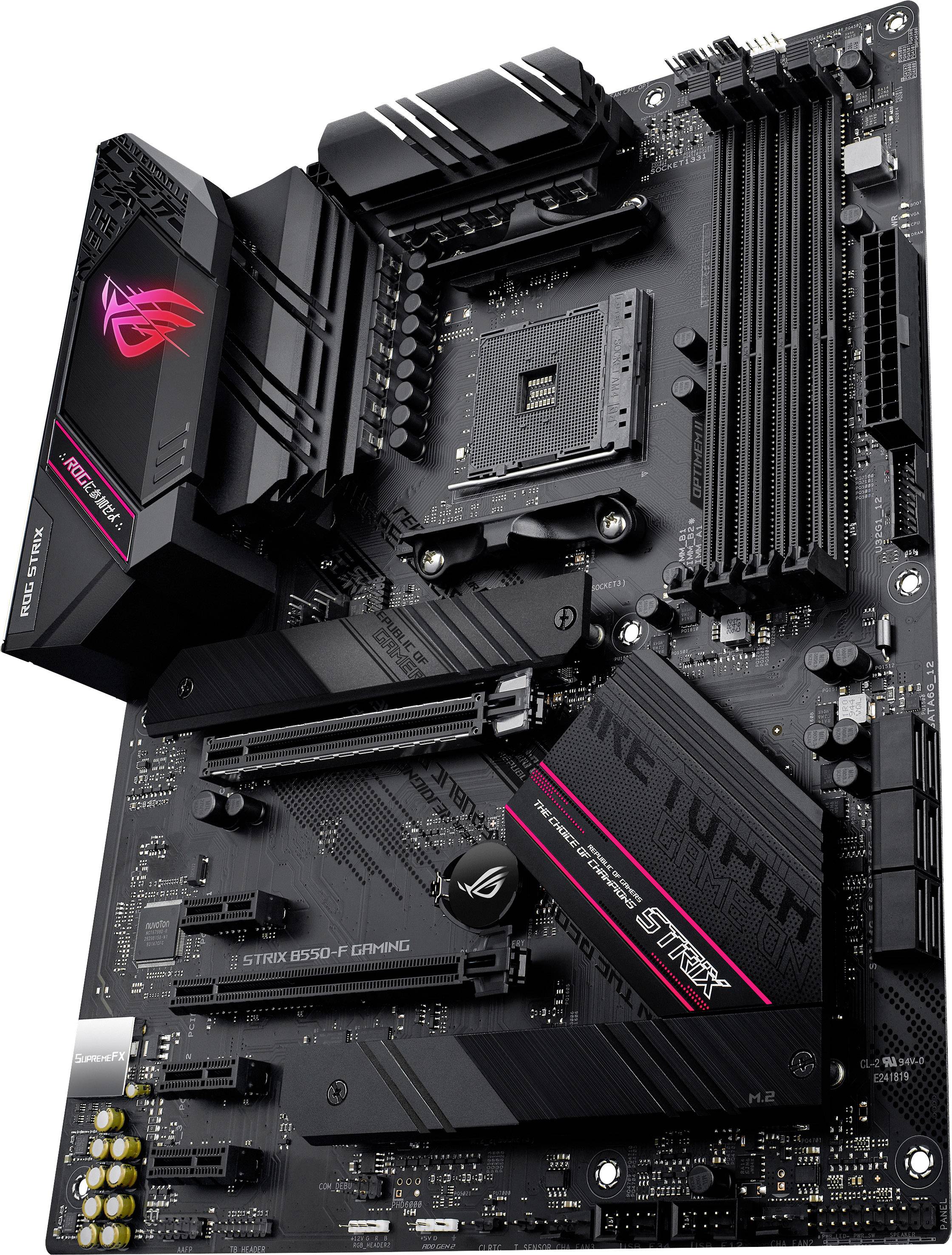 Asus ROG STRIX B550-F GAMING Mainboard Sockel (PC) AMD AM4 Formfaktor (Details) ATX Mainboard-Chips