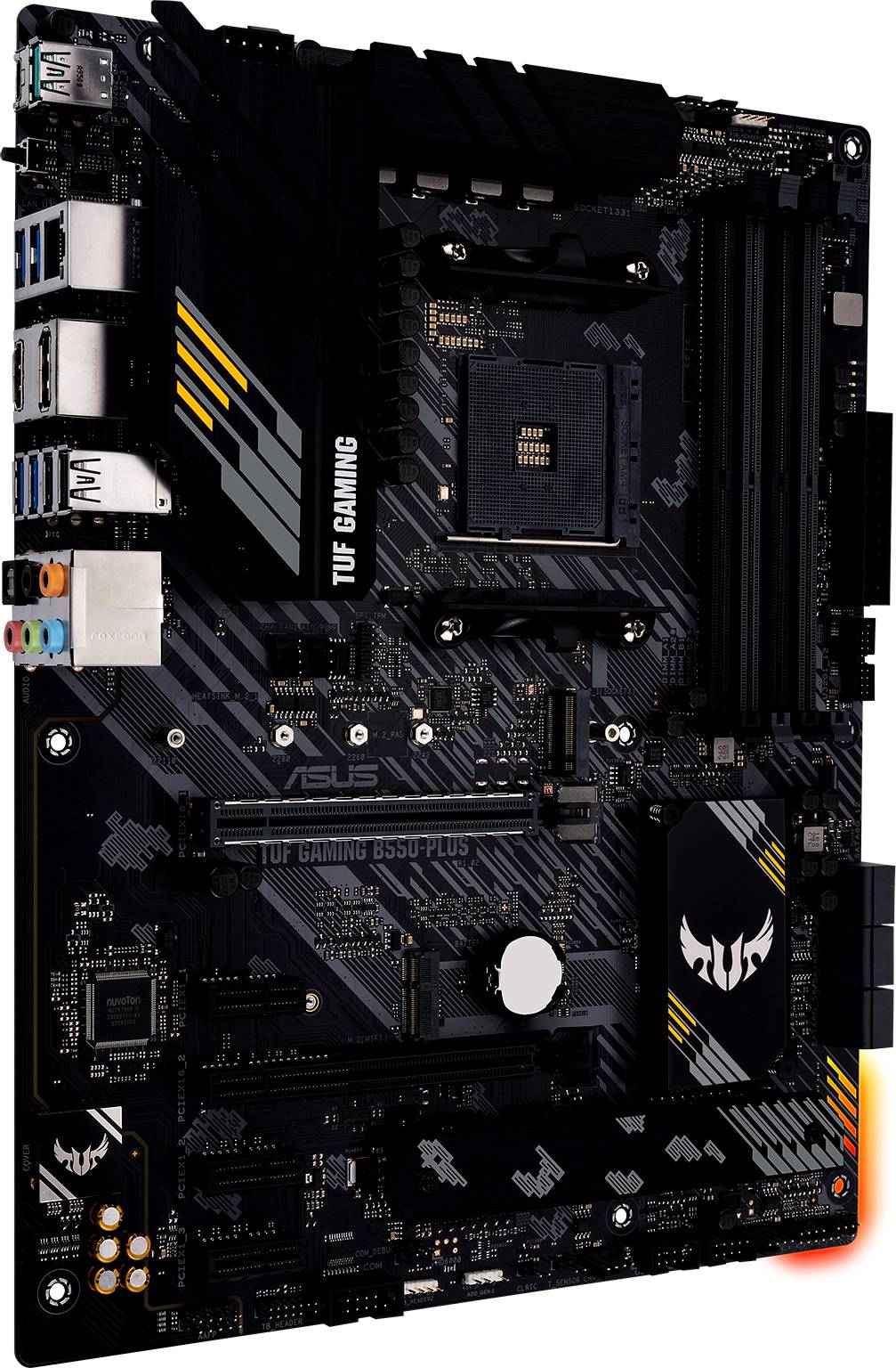 Asus TUF GAMING B550-PLUS Mainboard Sockel (PC) AMD® AM4 Formfaktor (Details) ATX Mainboard-Chipsatz AMD® B550