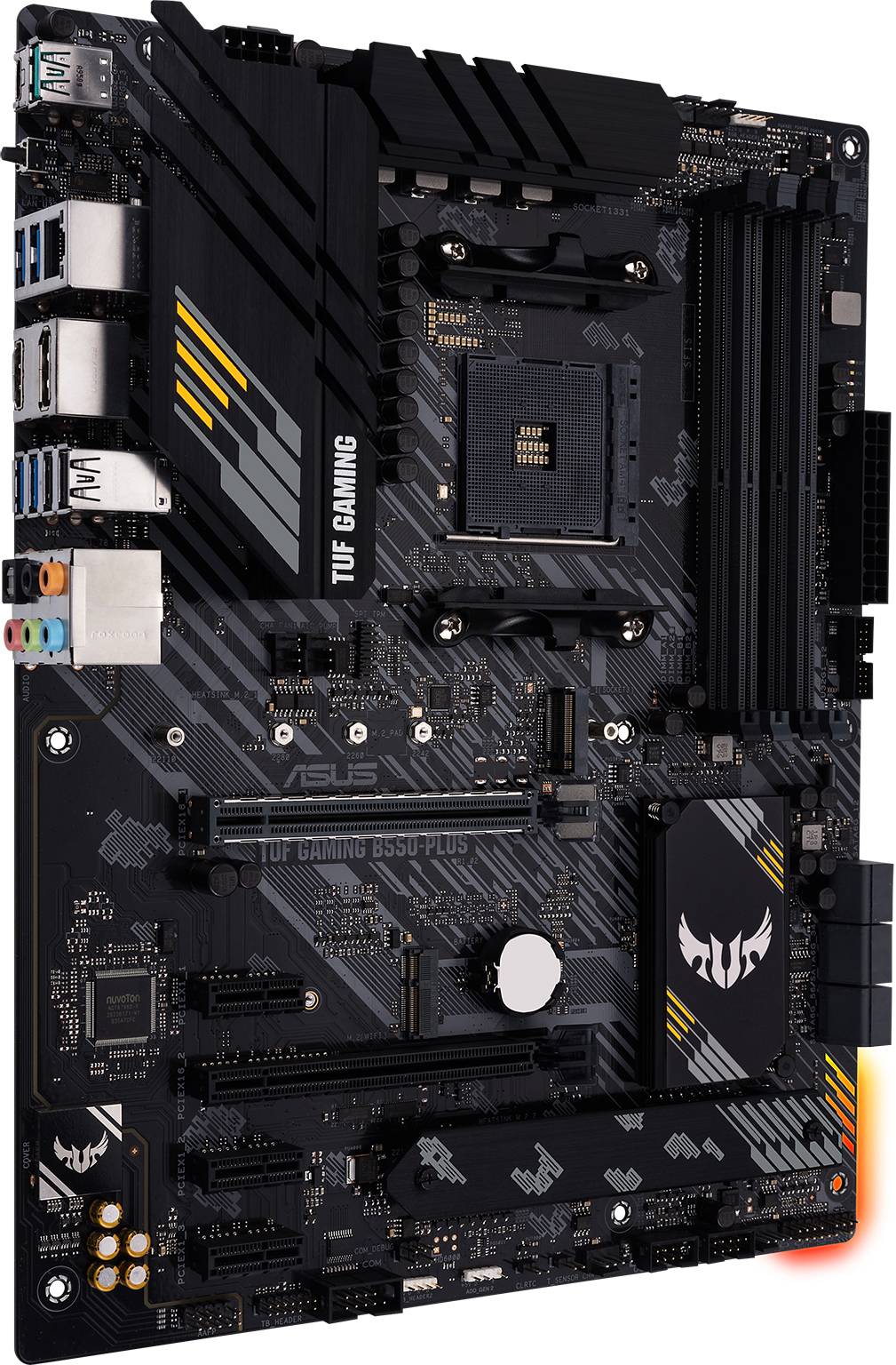 Asus TUF GAMING B550-PLUS Mainboard Sockel (PC) AMD® AM4 Formfaktor (Details) ATX Mainboard-Chipsatz AMD® B550