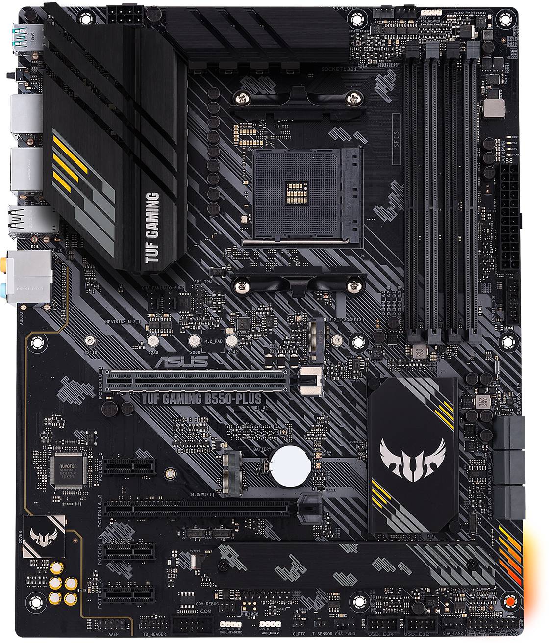 Asus TUF GAMING B550-PLUS Mainboard Sockel (PC) AMD® AM4 Formfaktor (Details) ATX Mainboard-Chipsatz AMD® B550