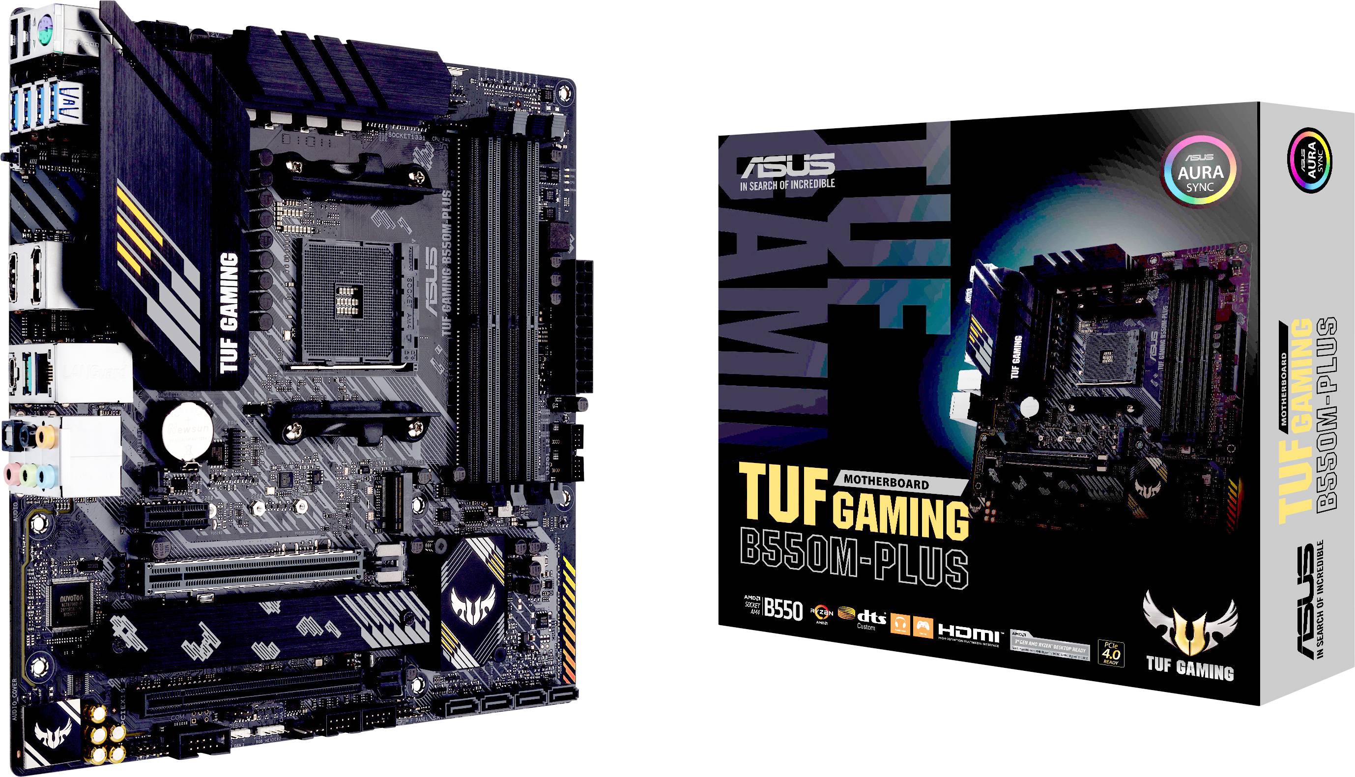 Asus TUF GAMING B550M-PLUS Mainboard Sockel (PC) AMD AM4 Formfaktor (Details) Micro-ATX Mainboard-C