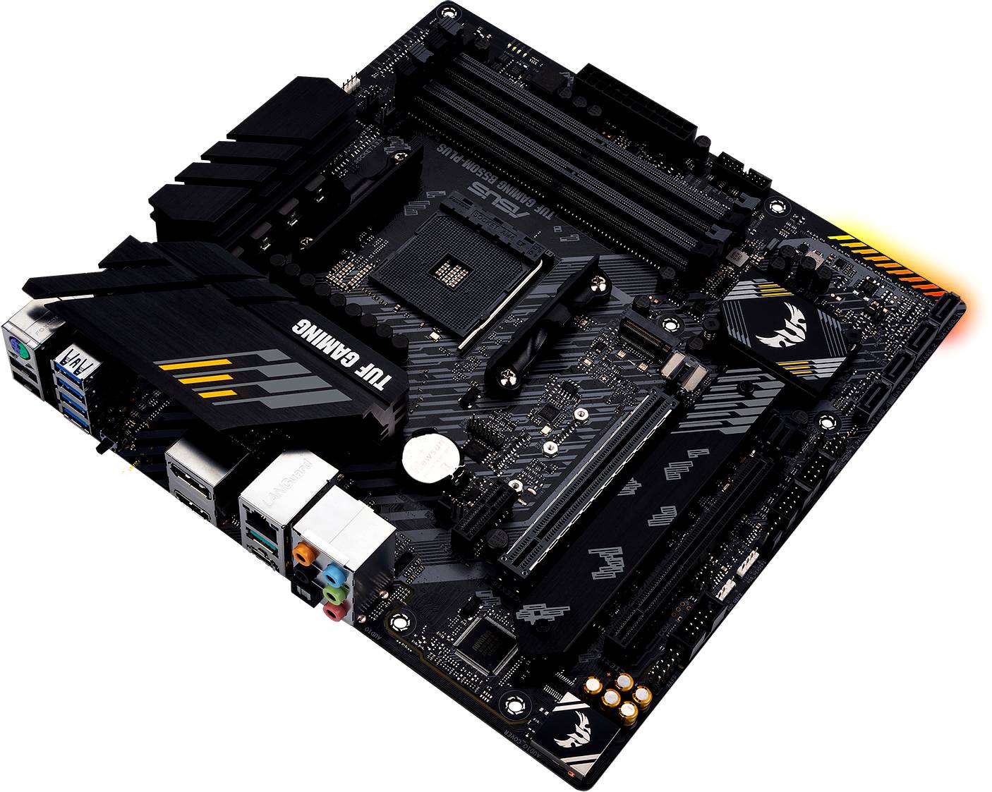 Asus TUF GAMING B550M-PLUS Mainboard Sockel (PC) AMD® AM4 Formfaktor (Details) Micro-ATX Mainboard-Chipsatz AMD® B550