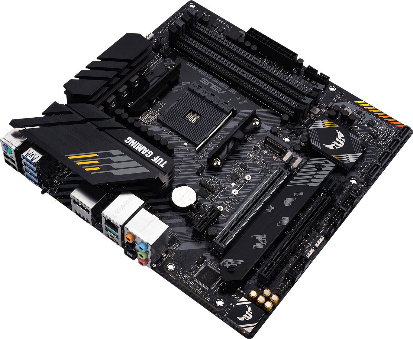 Asus TUF GAMING B550M-PLUS Mainboard Sockel (PC) AMD® AM4 Formfaktor (Details) Micro-ATX Mainboard-Chipsatz AMD® B550