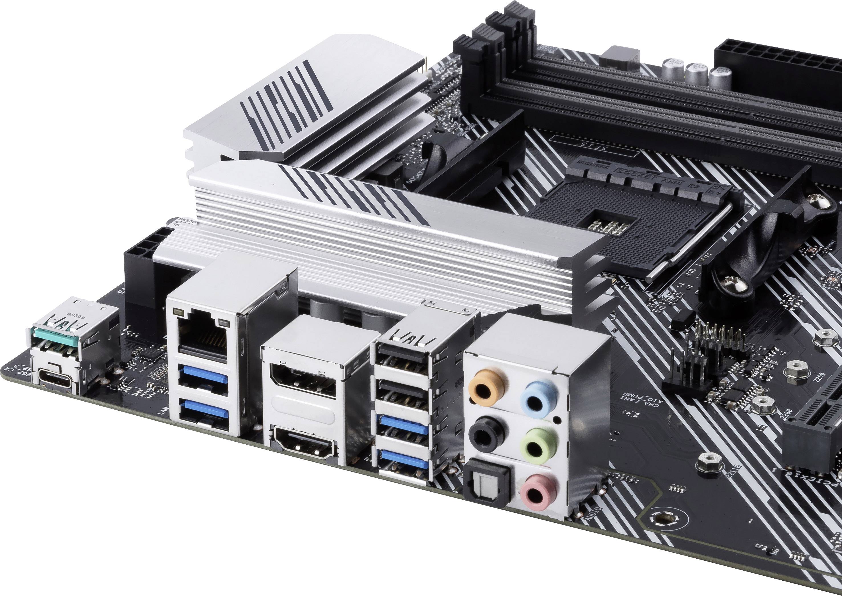 Asus PRIME B550-PLUS Mainboard Sockel (PC) AMD® AM4 Formfaktor (Details) ATX Mainboard-Chipsatz AMD® B550