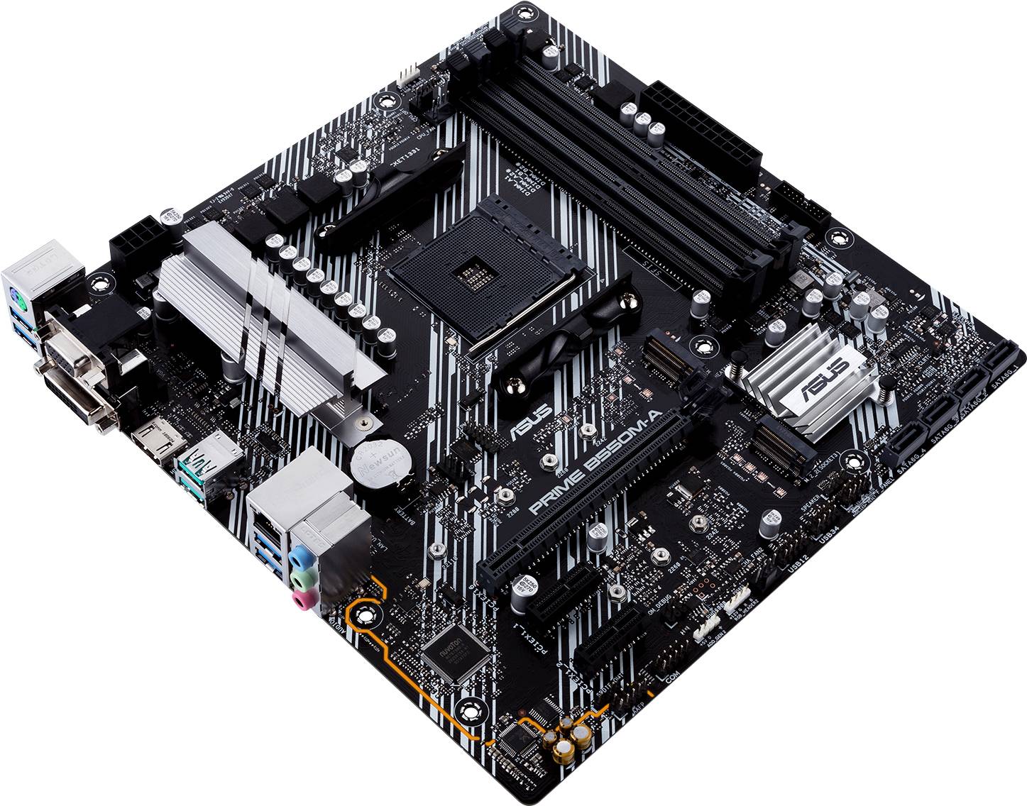 Asus PRIME B550M-A Mainboard Sockel (PC) AMD® AM4 Formfaktor (Details) Micro-ATX Mainboard-Chipsatz AMD® B550