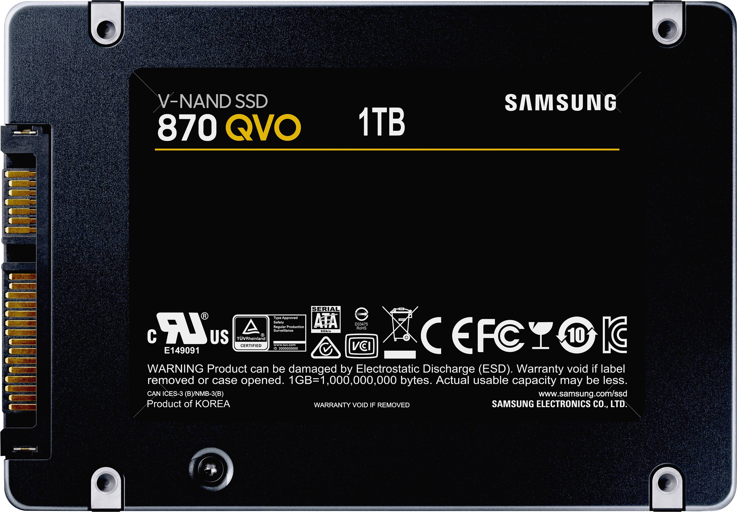 870 QVO MZ-77Q1T0BW - SSD - verschlüsselt - 1 TB - intern - 2,5 Zoll