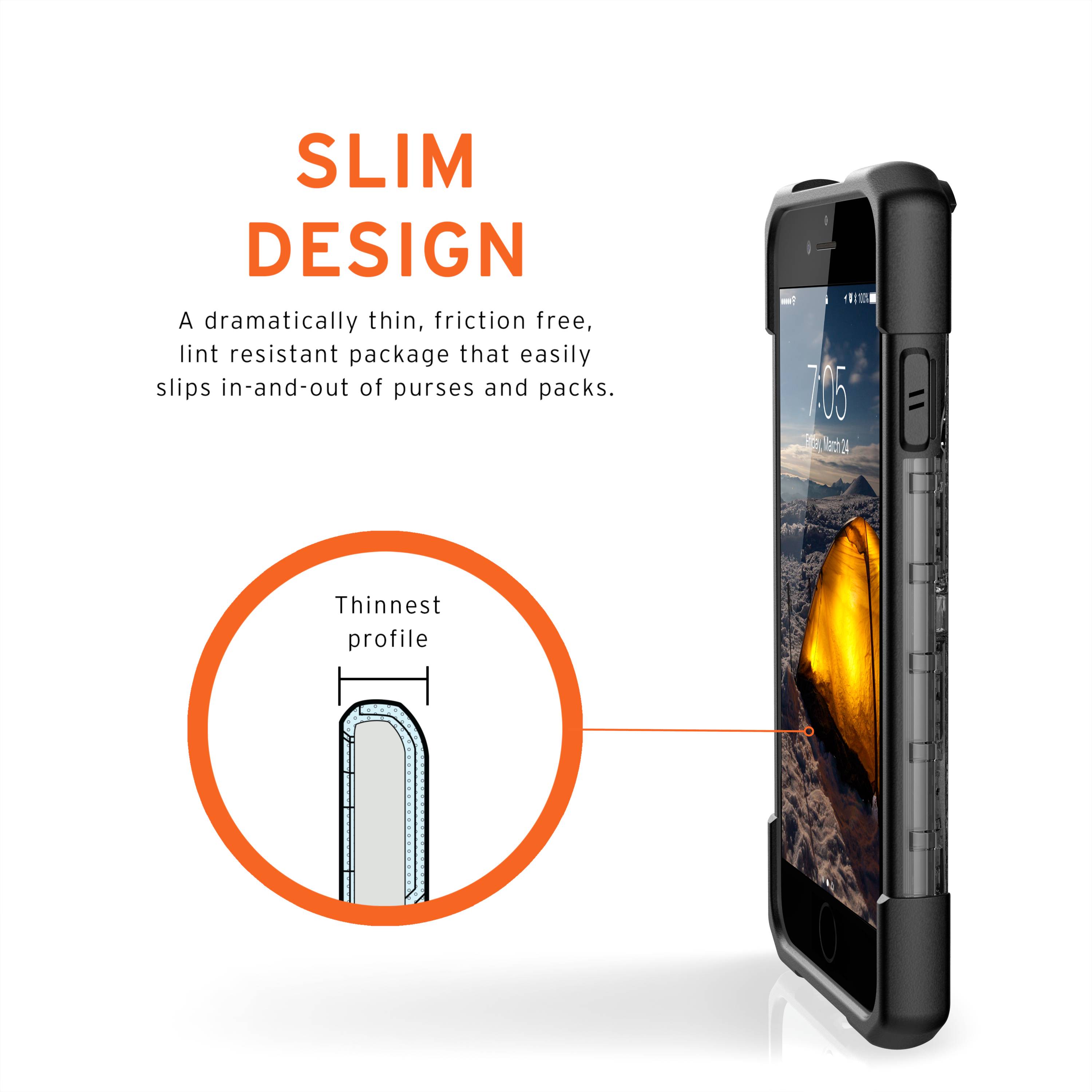 Urban Armor Gear Plasma Case Apple iPhone SE (2. Generation), iPhone 8, iPhone 7, iPhone 6S, iPhone 6, iPhone SE (3. Generation) Grau (transparent)