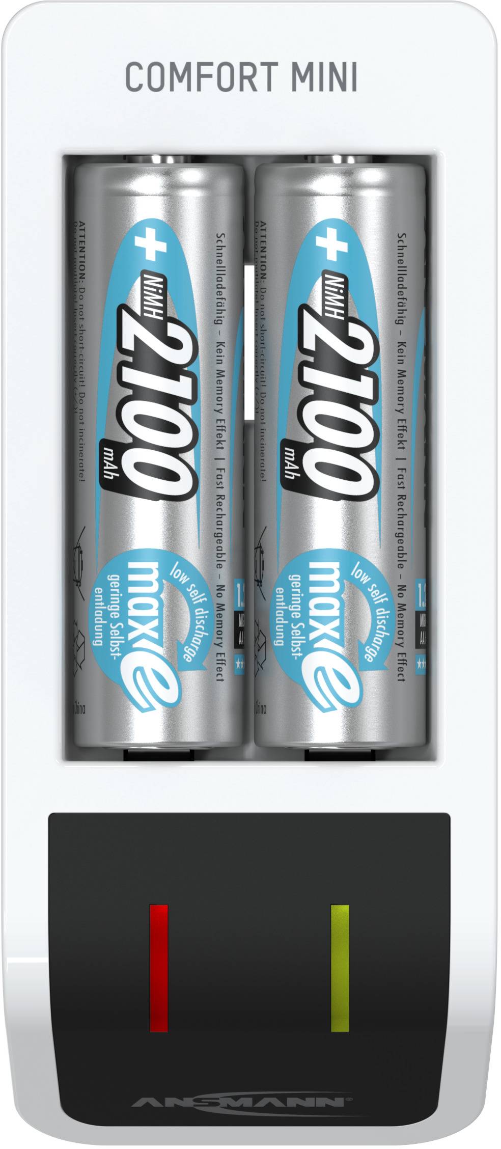 Ansmann Comfort Mini Rundzellen-Ladegerät NiMH Micro (AAA), Mignon (AA)