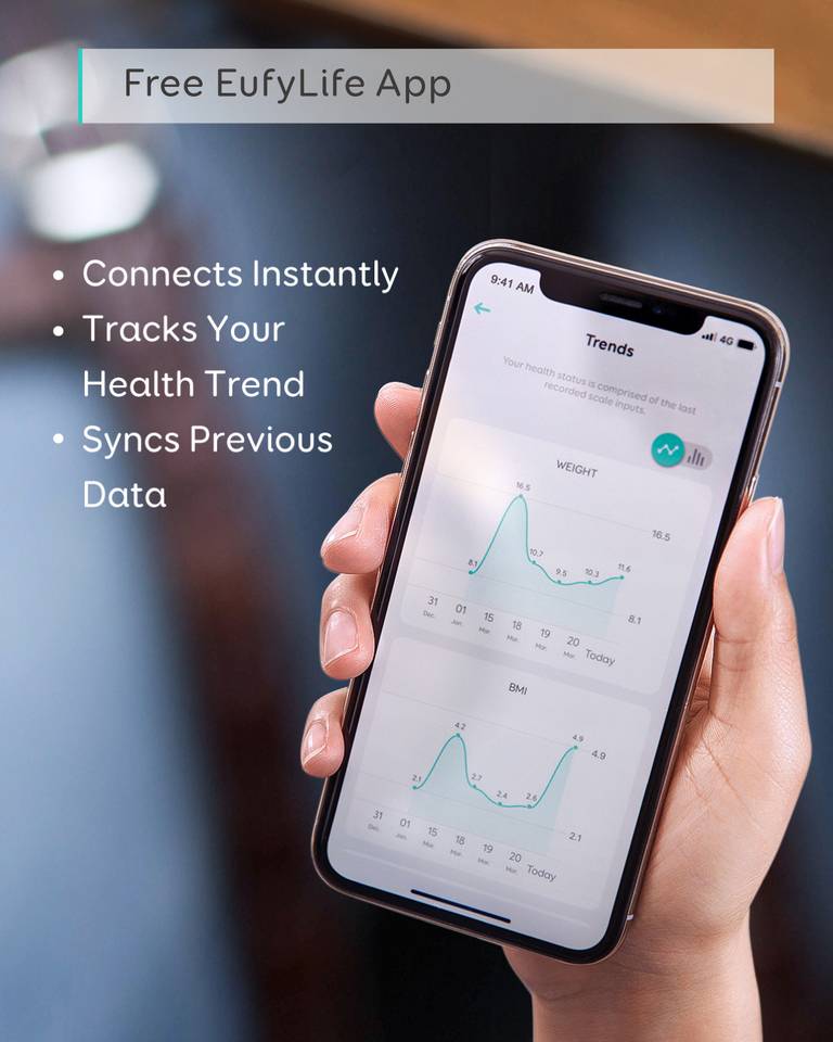 eufy Smart Scale P1 Körperanalysewaage Wägebereich (max.)=150 kg Schwarz