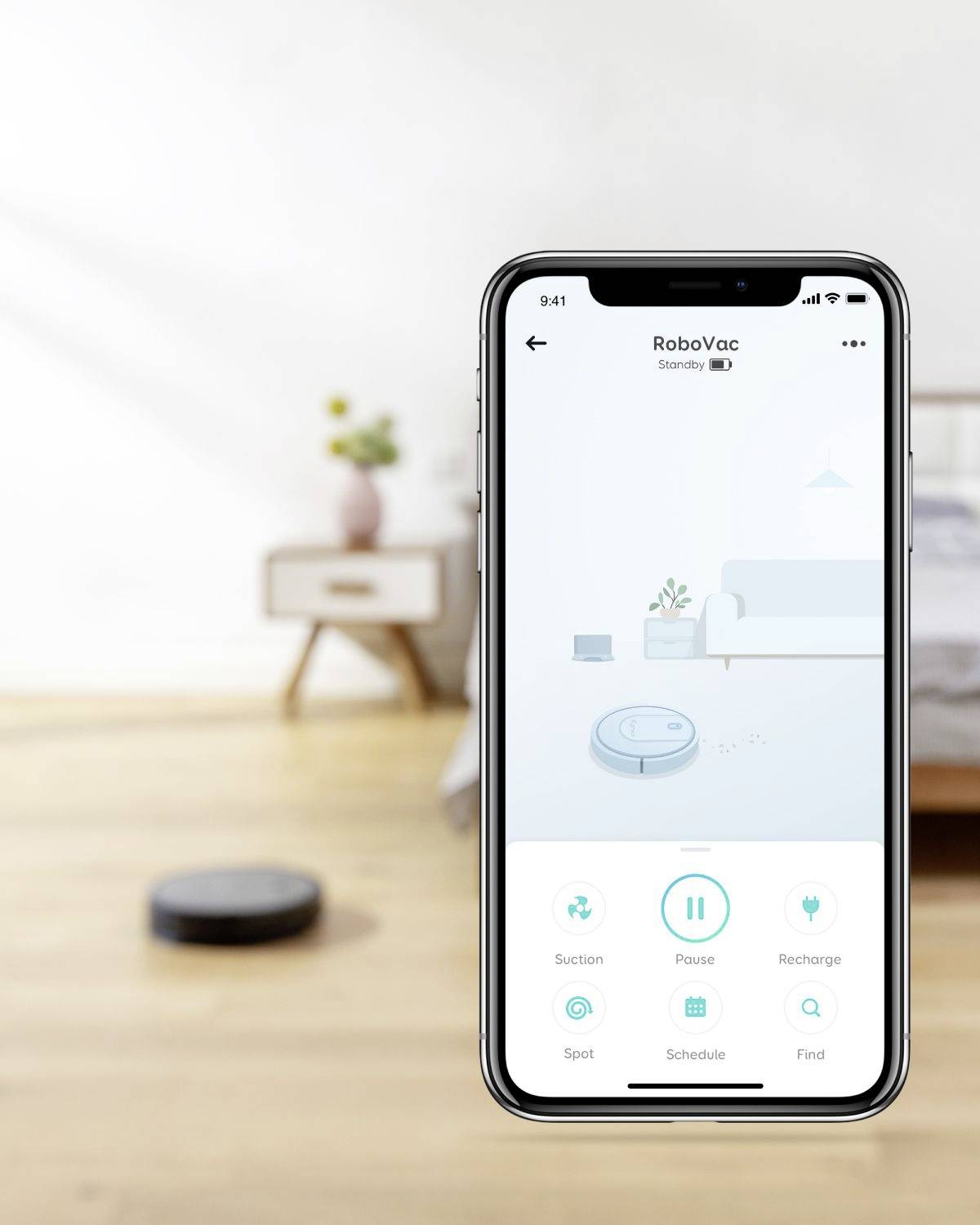 eufy RoboVac G10 Hybrid Saug-und Wischroboter Schwarz