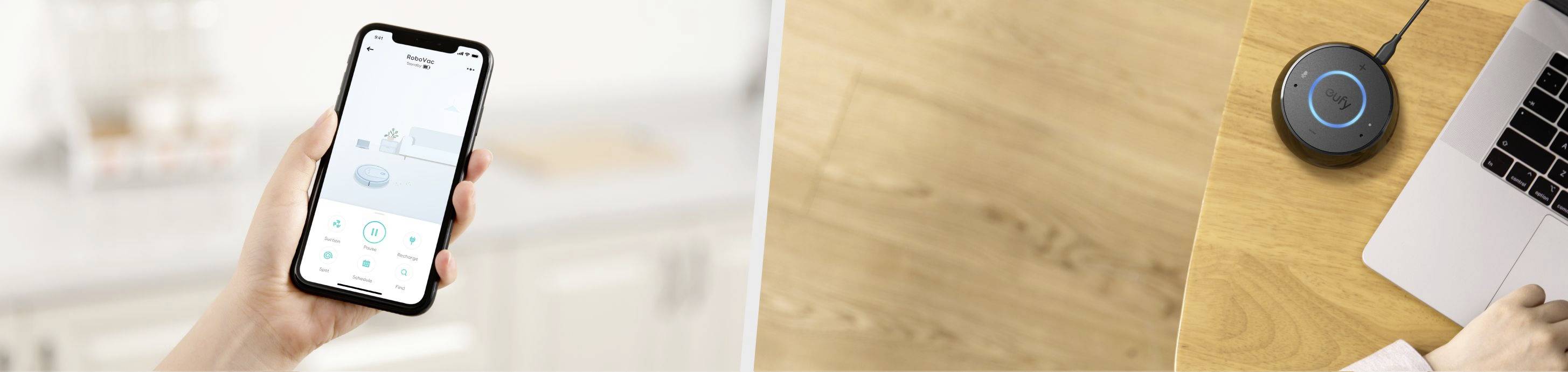 eufy RoboVac G10 Hybrid Saug-und Wischroboter Schwarz