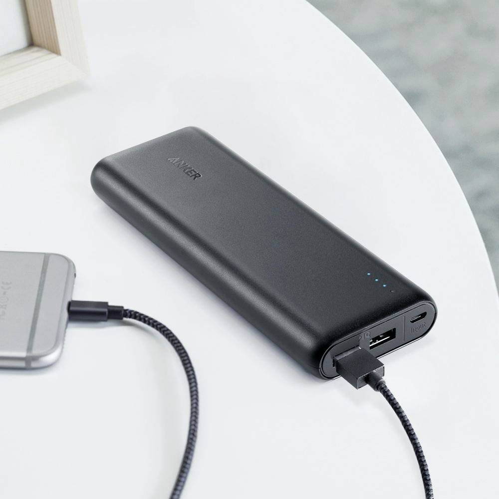 Anker PowerCore External Powerbank 20000 mAh Li-Ion Schwarz