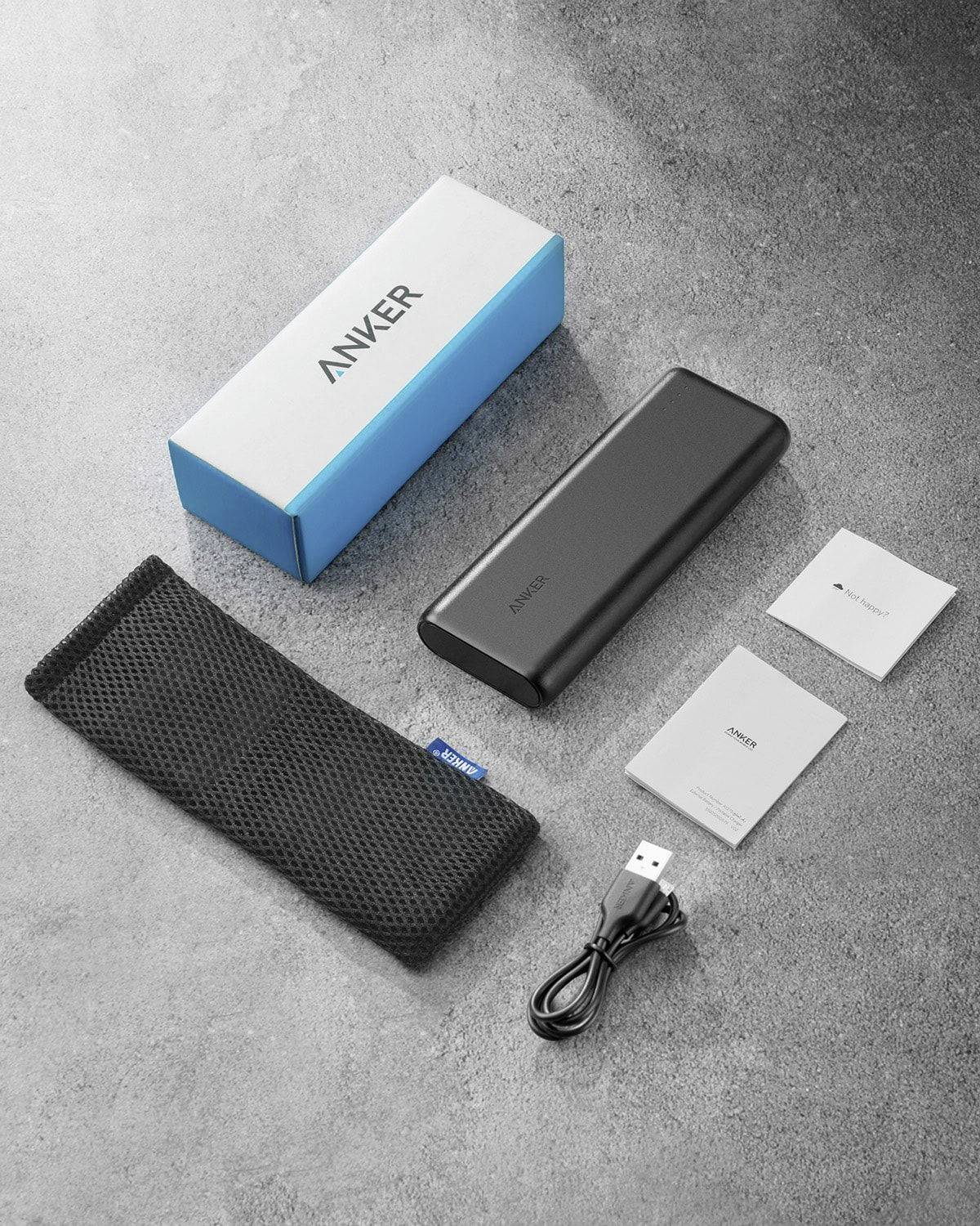 Anker PowerCore External Powerbank 20000 mAh Li-Ion Schwarz