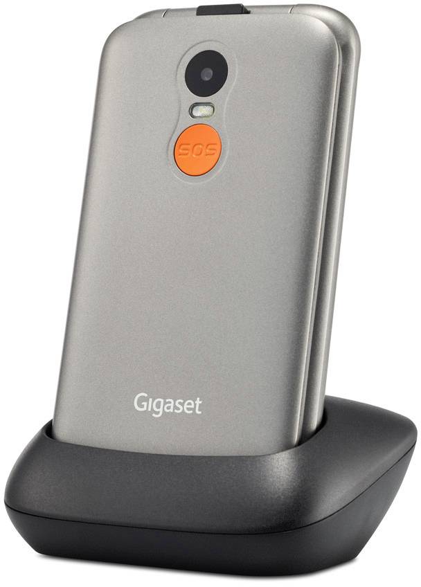 Gigaset GL590 Senioren-Klapp-Handy Silber