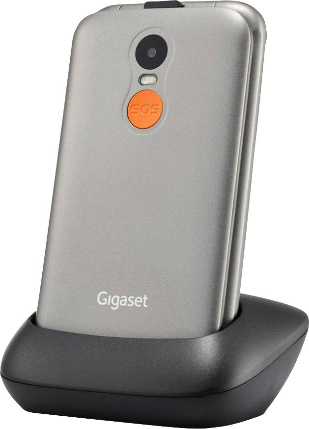 Gigaset GL590 Senioren-Klapp-Handy Silber