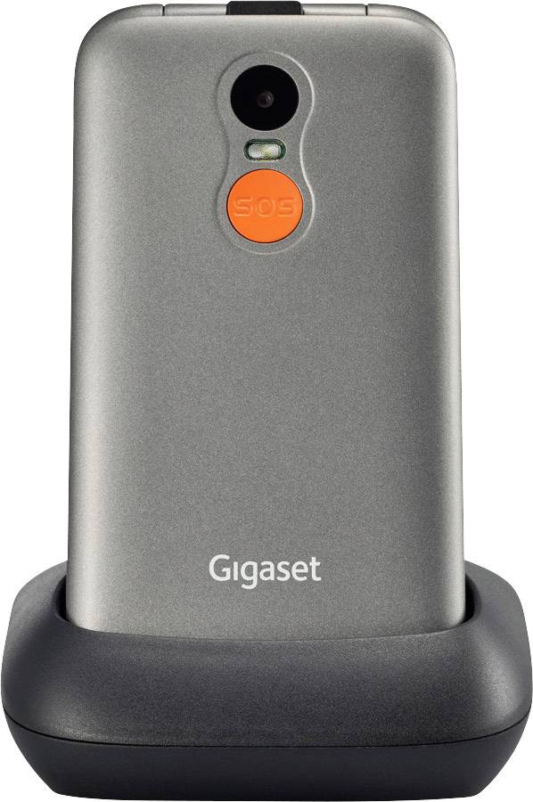 Gigaset GL590 Senioren-Klapp-Handy Silber