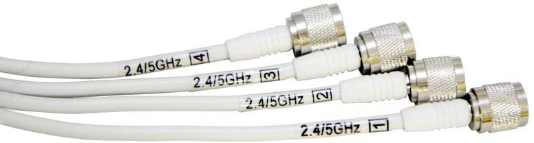 Acceltex Solutions ATS-OP-245-810-4RPTP-36 4fach WLAN Antenne 10 dB 2.4 GHz, 5 GHz 4 x RP-TNC-Steck