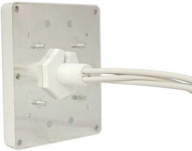 Acceltex Solutions ATS-OP-245-810-4RPTP-36 4fach WLAN Antenne 10 dB 2.4 GHz, 5 GHz 4 x RP-TNC-Steck