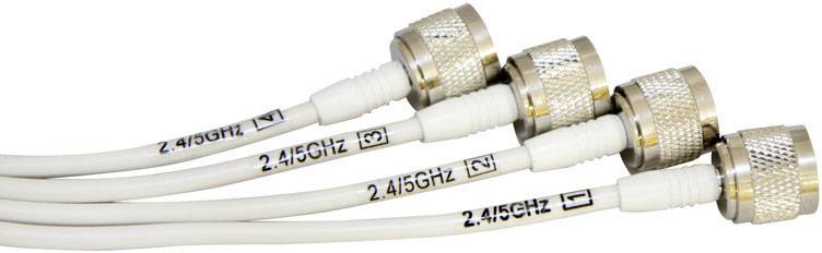 Acceltex Solutions ATS-OP-245-810-4NP-36 4fach WLAN Antenne 10 dB 2.4GHz, 5GHz 4 x N-Stecker