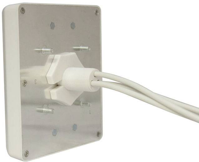 Acceltex Solutions 2.4/5GHz 4/7 dBi 3 Element Indoor/Outdoor Patch Antenna with RPSMA 3fach WLAN Antenne 7 dB 2.4GHz, 5GHz 3