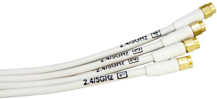 Acceltex Solutions ATS-OP-245-47-4RPSP-36 4fach WLAN Antenne 7 dB 2.4GHz, 5GHz 4 x RP-SMA-Stecker