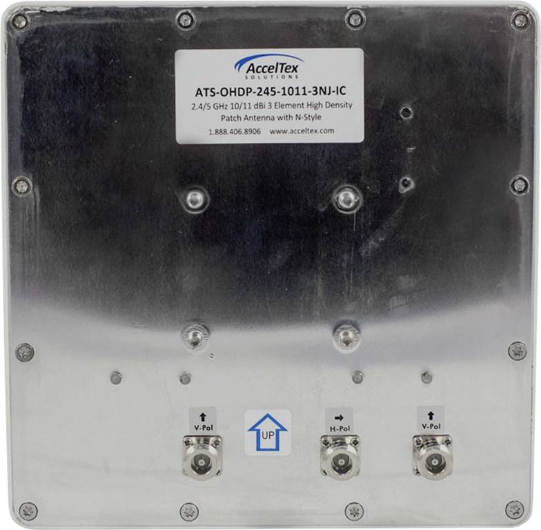 Acceltex Solutions ATS-OHDP-245-1011-3NJ-IC 3fach WLAN Antenne 11 dB 2.4 GHz, 5 GHz 3 x N-Stecker