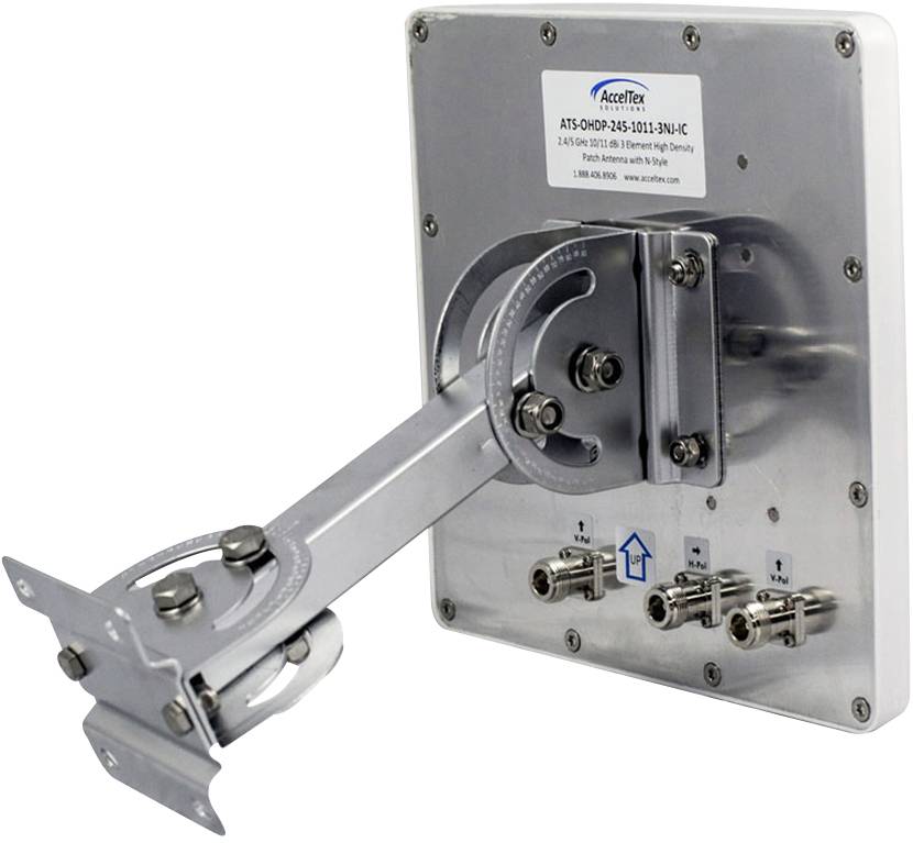 Acceltex Solutions ATS-OHDP-245-1011-3NJ-IC 3fach WLAN Antenne 11 dB 2.4 GHz, 5 GHz 3 x N-Stecker