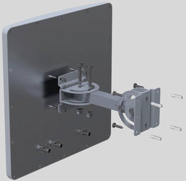 Acceltex Solutions ATS-OHDP-245-13-3NJ-IC 3fach WLAN Antenne 13 dB 2.4 GHz, 5 GHz 3 x N-Stecker