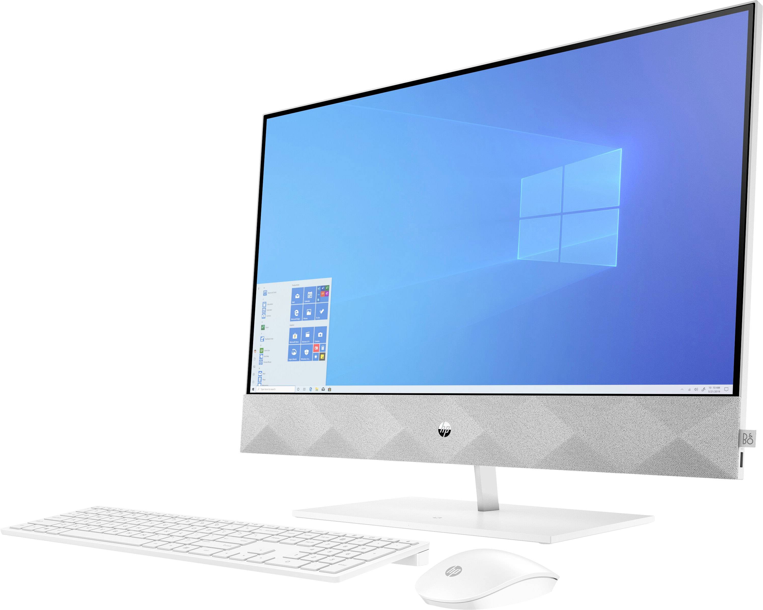 HP 27-d0009ng 68.6cm (27 Zoll) All-in-One PC Intel® Core™ i5 I5-10400T 1GB 512GB SSD Nvidia GeForce MX350 Windows® 10 Home Weiß