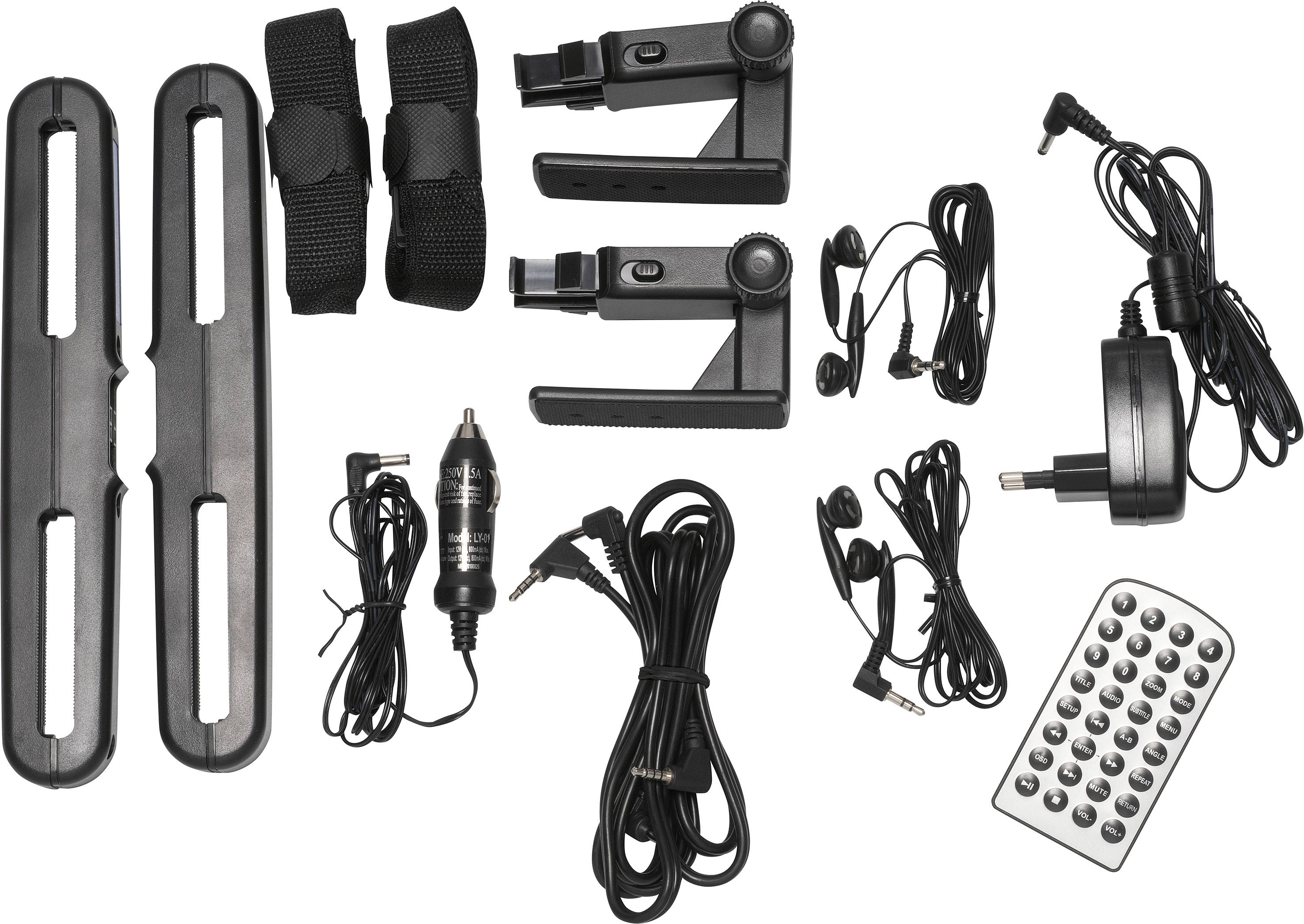 Denver MTW-1086 Kopfstützen DVD-Player mit 2 Monitoren Bilddiagonale=25.65cm (10.1 Zoll)