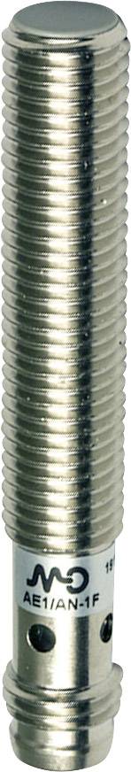 Zylindrischer Metallgegenstand mit geriffelter Oberfläche, wahrscheinlich ein elektrischer oder mechanischer Sensor oder Schalter.