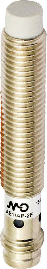 Ein zylinderförmiger Induktionssensor mit einer gerippten Oberfläche und Metallgehäuse, gekennzeichnet mit 'IMO AE1/AP-ZP'.