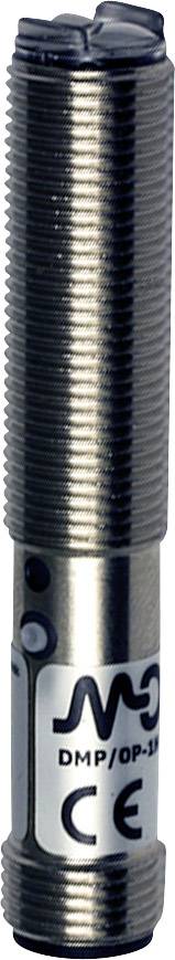 Zylinderförmiger Sensor mit Metallgehäuse, CE-Kennzeichnung, Modellbezeichnung 'DMP/OP-3A'.