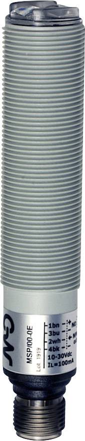 Zylindrischer Sensor, grau mit Riffelung, Beschriftung an der Unterseite: 'M30 x 1,5', mit Herstellerlogo.