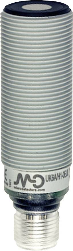 Ein zylindrischer Sensor mit geriffelter Oberfläche und elektronischem Anschluss unten; meist in industriellen Anwendungen verwendet.