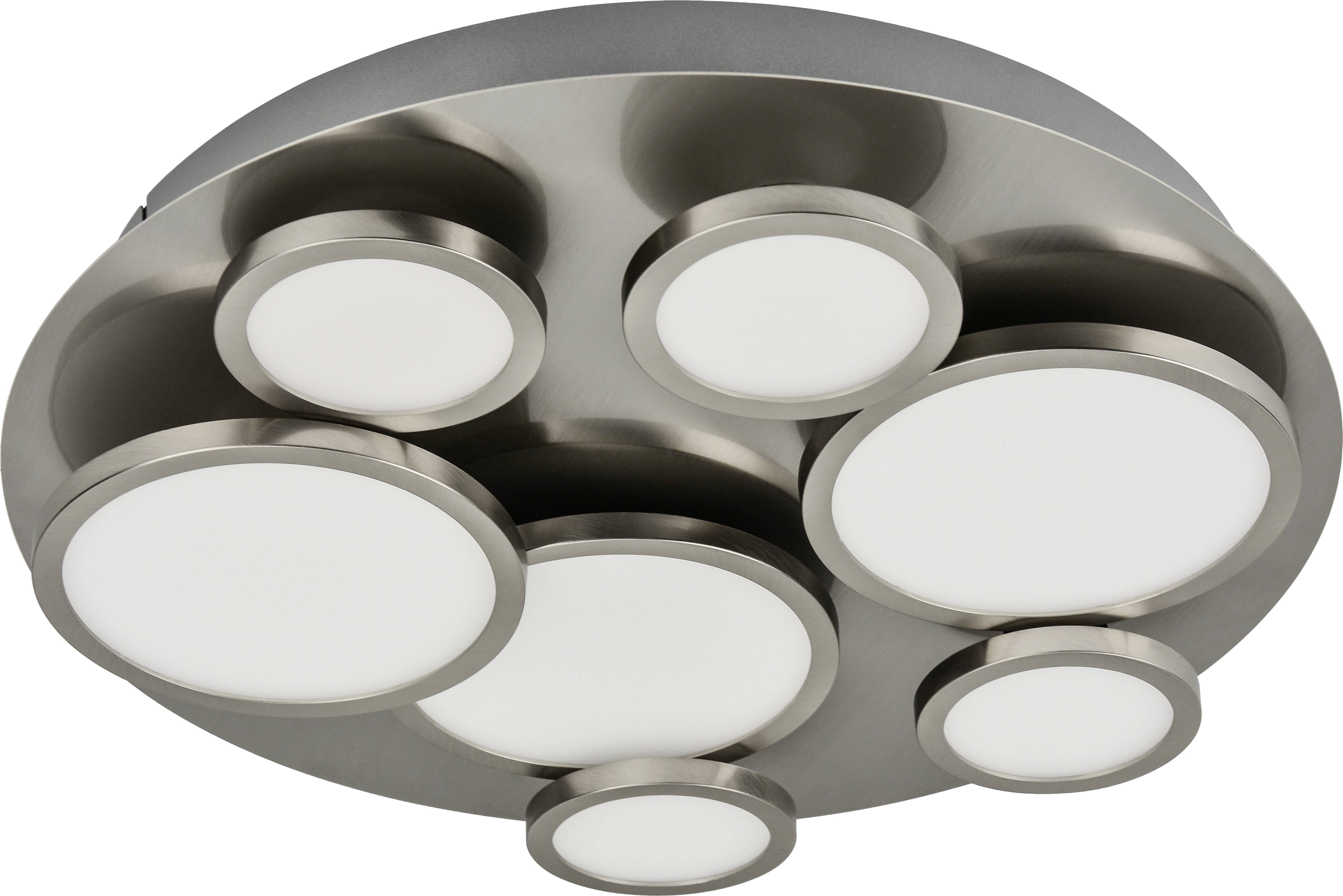 LightMe LM85609 LM NIKKI 7-fl. rd. LED-Deckenleuchte GU10 42 W