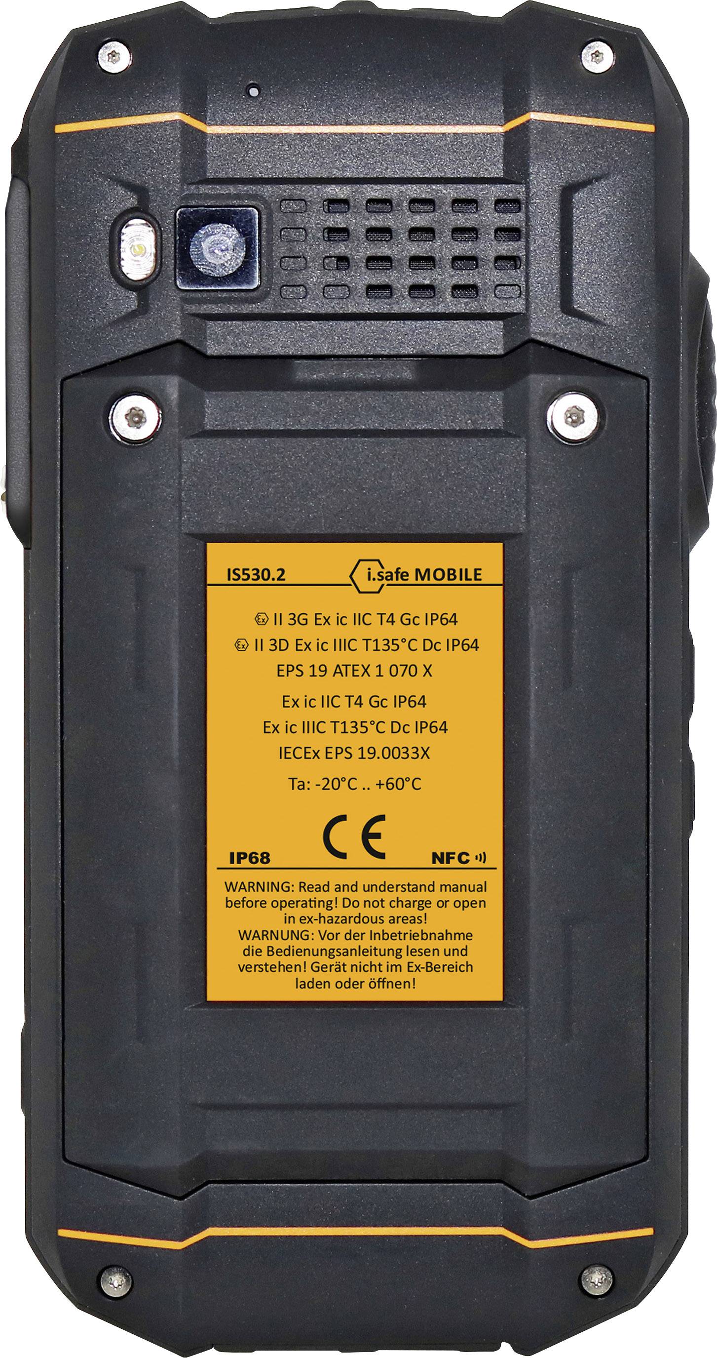 ISafe MOBILE IS530.2 Ex-geschütztes Smartphone Ex Zone 2, 22 11.4 cm (4.5 Zoll) Gorilla Glass 3, mi