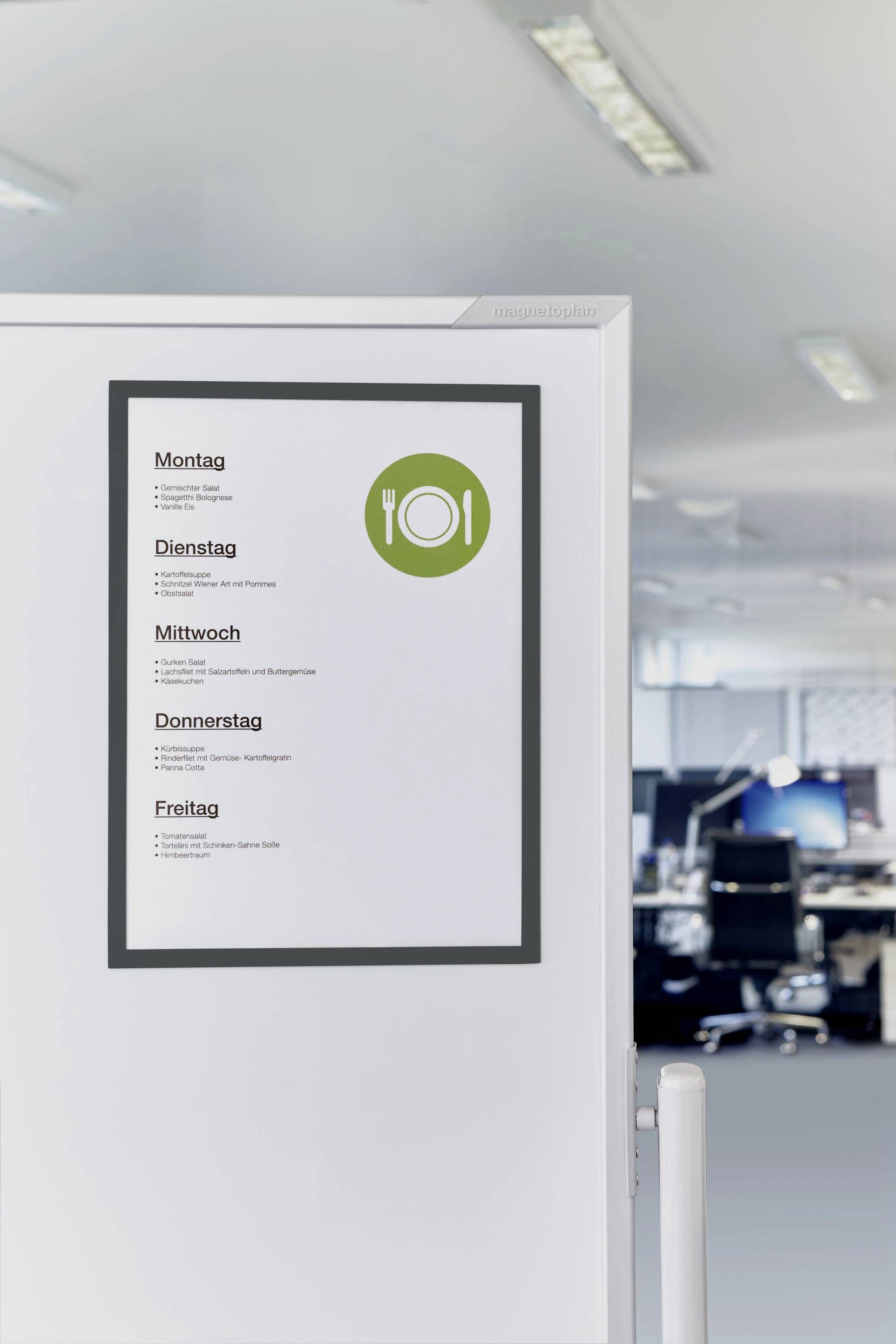 Magnetoplan 1130401 Magnetrahmen Grau DIN A3