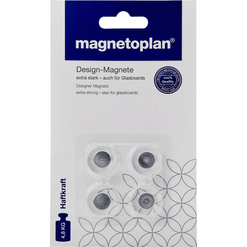 Magnetoplan Magnet Acryl (Ø) 20mm Transparent 4 St. 1681020
