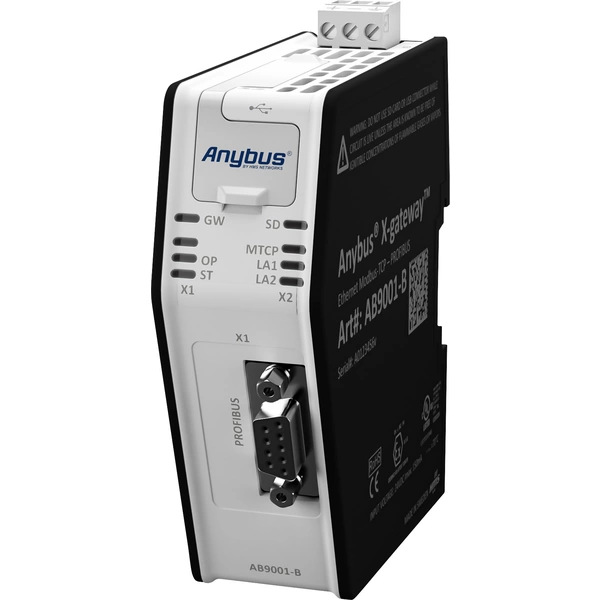 Anybus AB9001 Modbus-TCP Master/Profibus Slave Gateway USB, RJ-45, Ethernet 24 V/DC 1St. Anybus AB9001 Modbus-TCP Master/Profibus Slave Gateway USB, RJ-45, Ethernet 24 V/DC 1St.