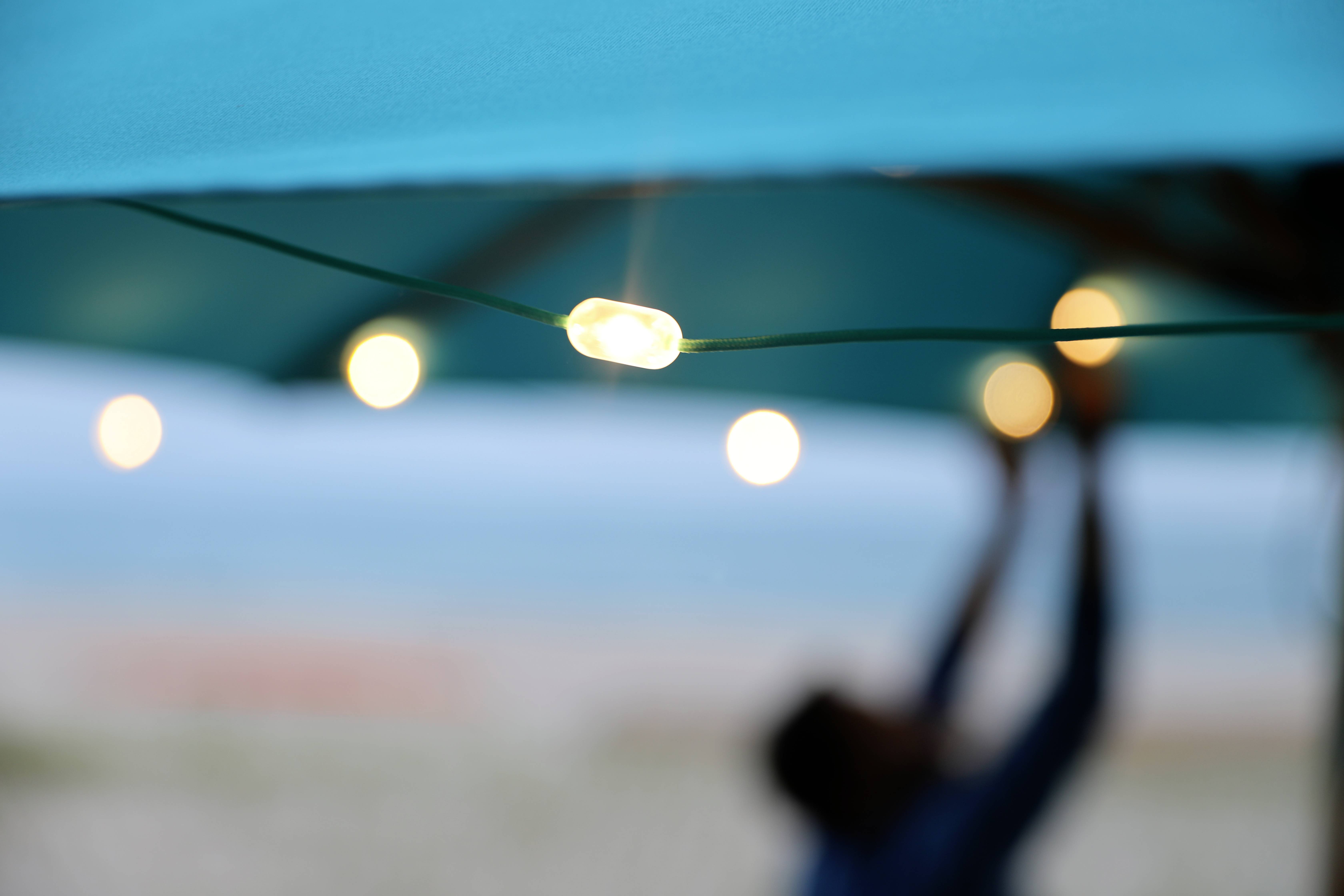 Mpowerd 1030 Luci Solar String LED Camping-Leuchte 100lm akkubetrieben 320g Schwarz