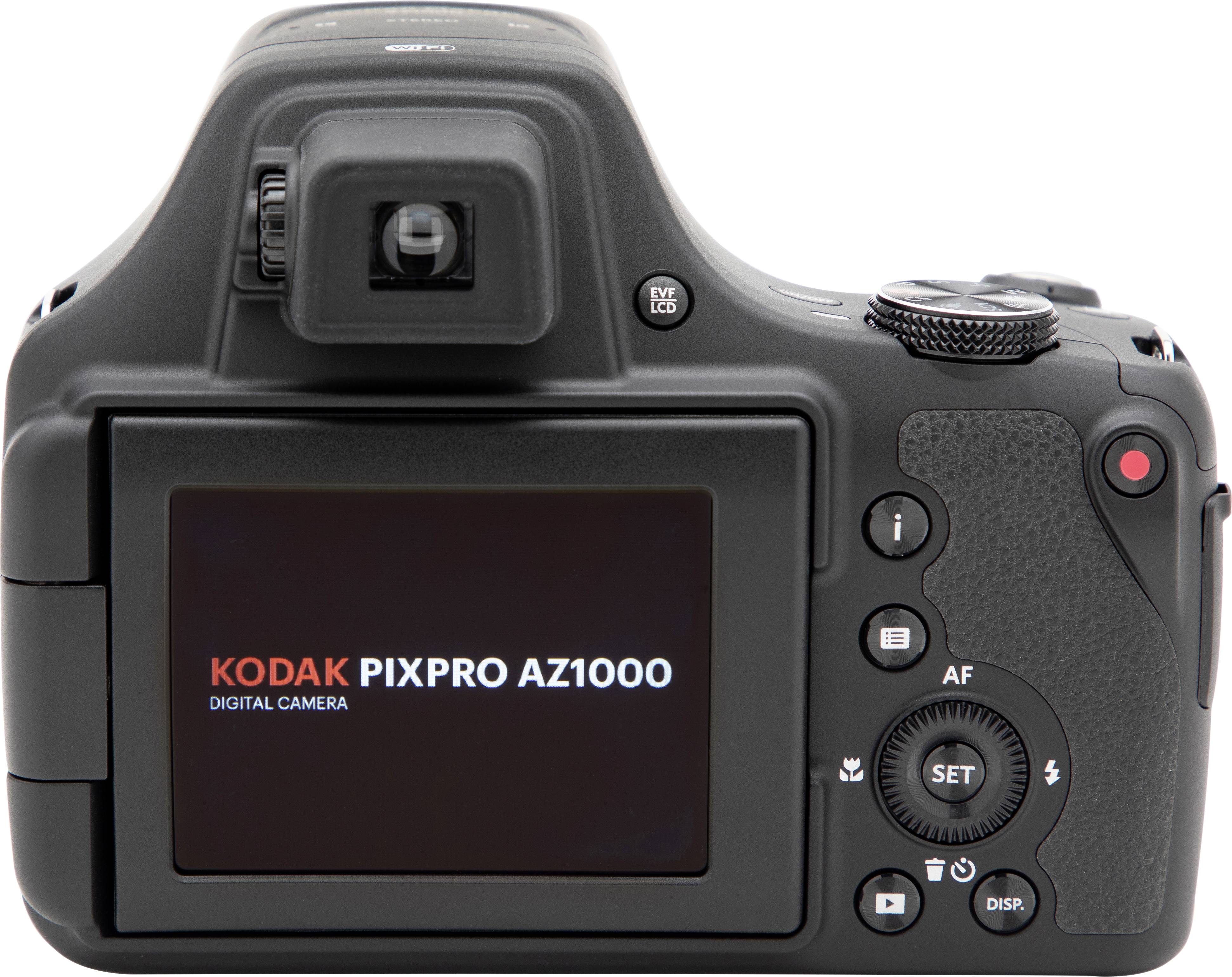 Kodak AZ1000 Digitalkamera 20 Megapixel Opt. Zoom: 102 x Schwarz inkl. Akku, inkl. Blitzgerät 4K-Video, WiFi, Bildstabilisierung